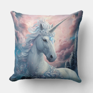 Beautiful Unicorn Throw Pillow