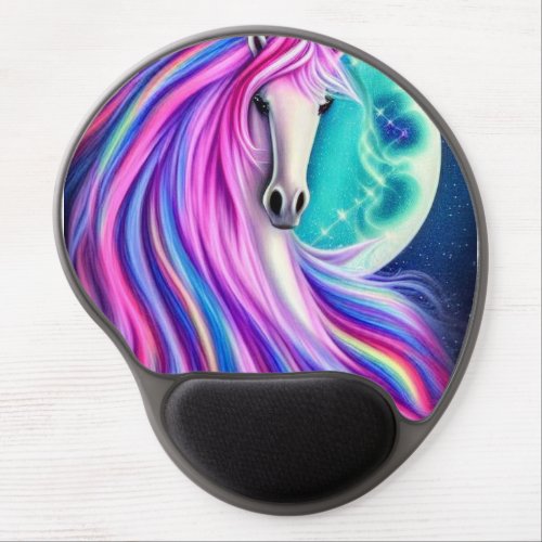 Beautiful Unicorns Full Flowing Graphic       Gel Mouse Pad