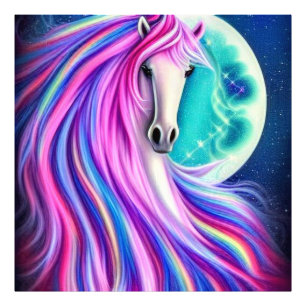 Beautiful Unicorns Full Flowing Graphic Photo Print