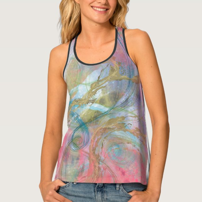 Beautiful unique and elegant Tank top  (Front)