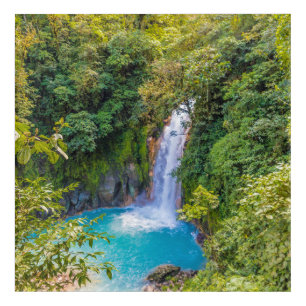 Beautiful Unique Blue Waterfall in the Jungle Acrylic Print