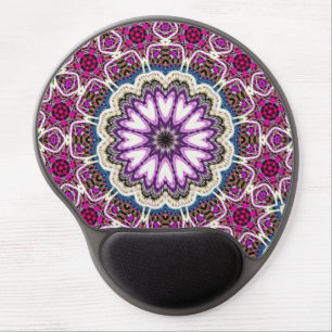 Beautiful unique mandala design gel mouse pad