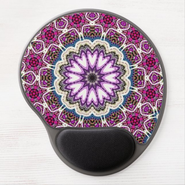 Beautiful unique mandala design gel mouse pad (Front)