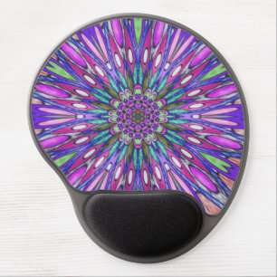 Beautiful unique Mandala flower Gel Mouse Pad
