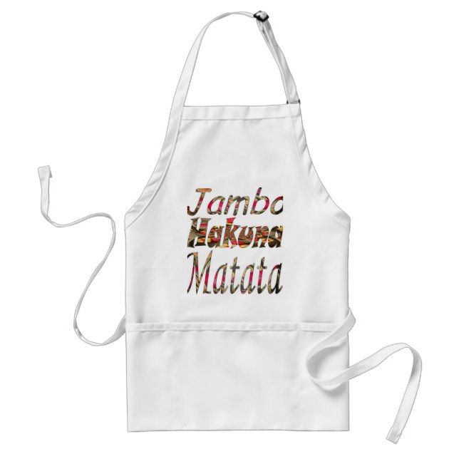 Beautiful Uniquely Exceptional  Hakuna Matata Adult Apron (Front)