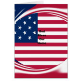 Beautiful USA Flag God Bless Our Home (Front)