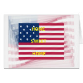 Beautiful USA Flag Home Sweet Home (Front Horizontal)