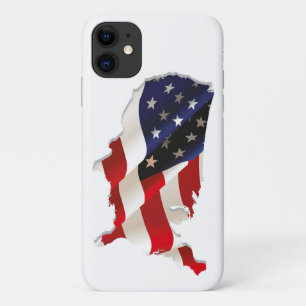 Beautiful USA Flag Map iPhone Case