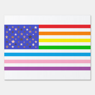 Beautiful USA Flag Sign