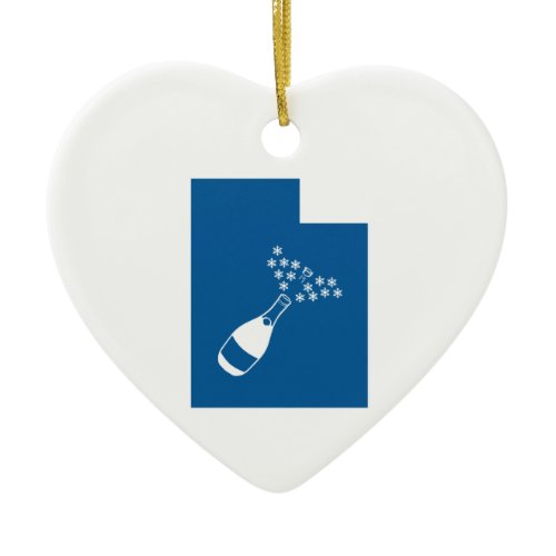 Beautiful Utah Ceramic Ornament