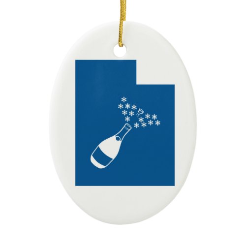 Beautiful Utah Ceramic Ornament