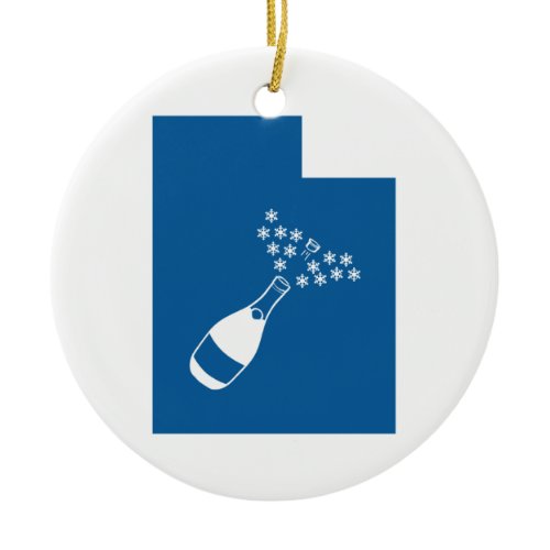 Beautiful Utah Ceramic Ornament
