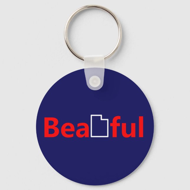 Beautiful Utah Keychain (Front)