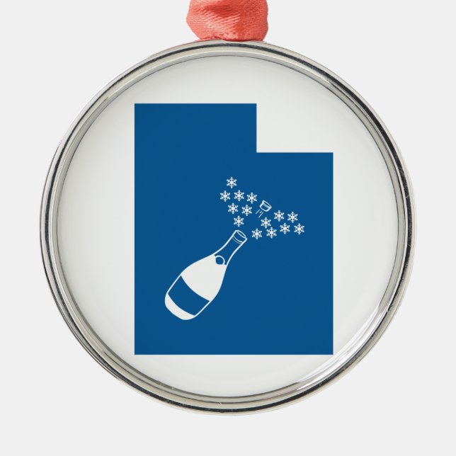 Beautiful Utah Metal Ornament (Front)