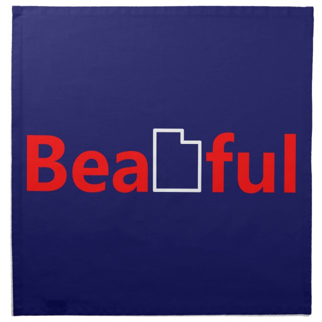 Beautiful Utah Napkin (Front)
