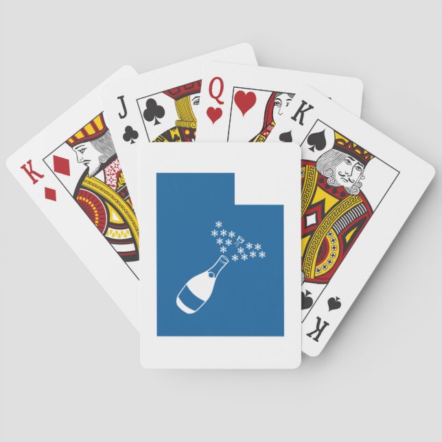 Beautiful Utah Poker Cards (Back)