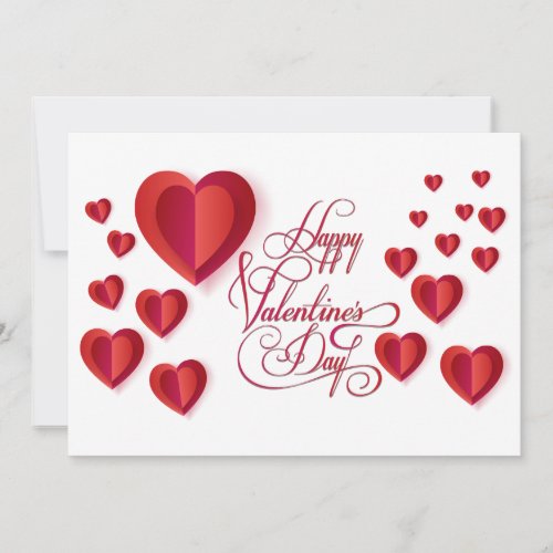 Beautiful Valentines Day Modern design trendy Holiday Card