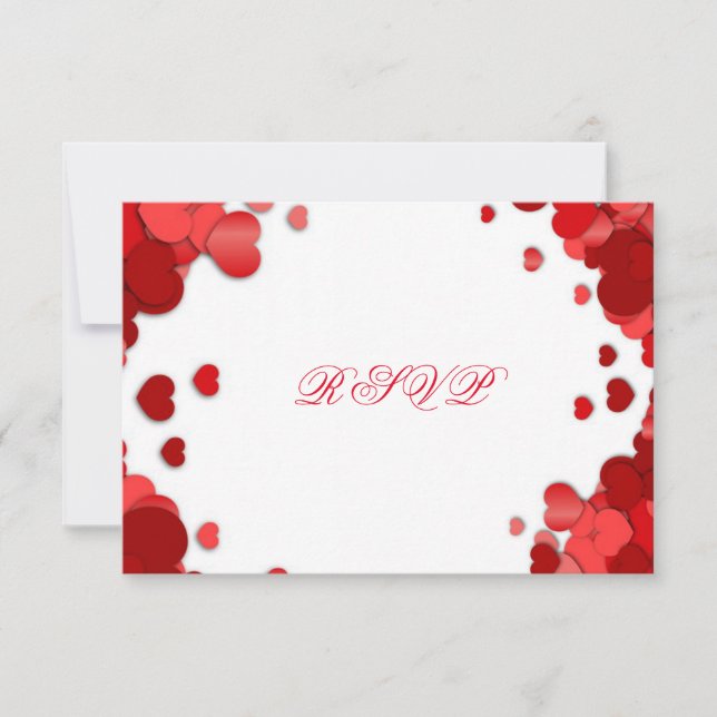 Beautiful, Valentine's Day, Wedding Response Card (Front)
