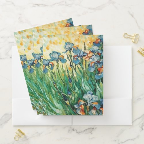 Beautiful Van Gogh Inspired Pocket Folder