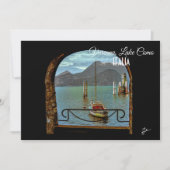 Beautiful Varenna Italy Boat Photo Postcard (Front)