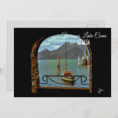 Beautiful Varenna Italy Boat Photo Postcard (Front/Back)