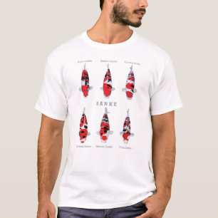 Beautiful Variety Sanke Koi Fish T-Shirt