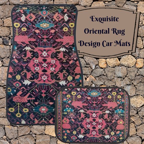 Beautiful Vase Pattern Antique Persian Oriental Car Floor Mat