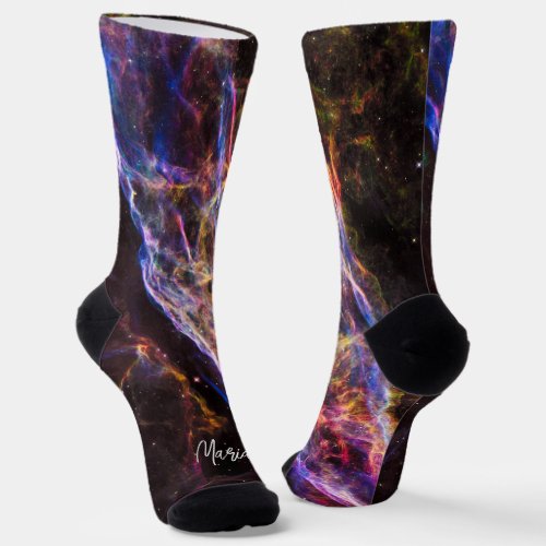 Beautiful Veil Nebula Socks