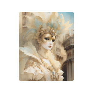 Beautiful Venice Carnival Mask Metal Print
