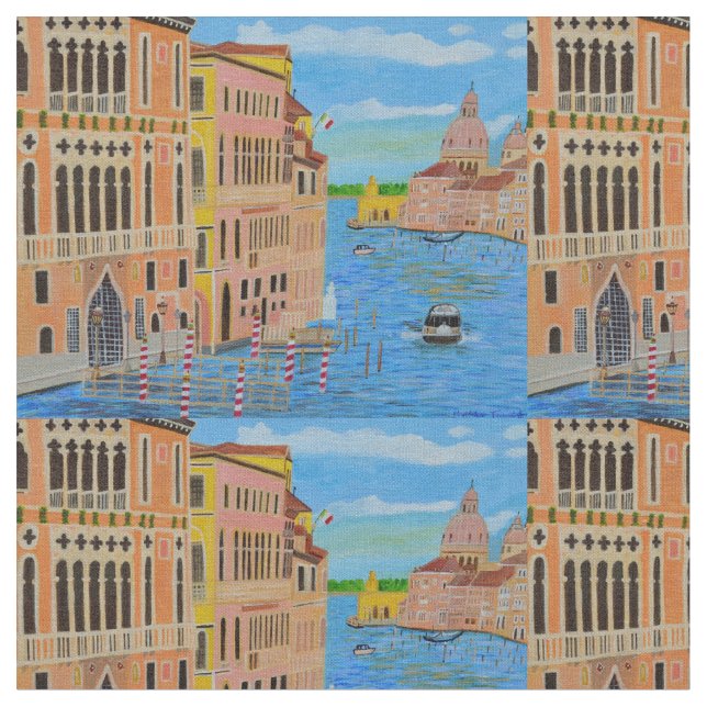 Beautiful Venice cotton fabric   (Close Up)