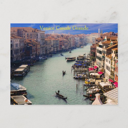 Beautiful Venice _ Grande Canale Italy Postcard