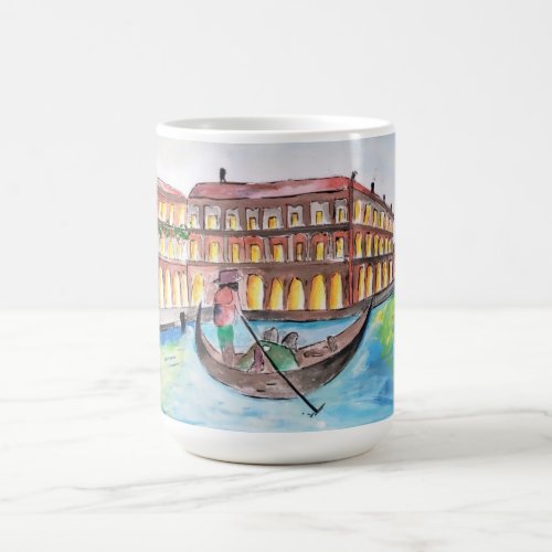 Beautiful venice hand painted print coffee mug