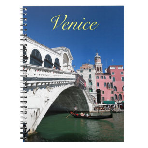 Beautiful Venice, Rialto Bridge Notebook