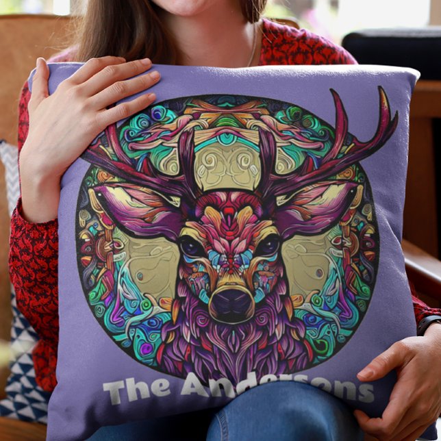Beautiful Vibrant Buck Outdoor Pillow (Creator Uploaded)