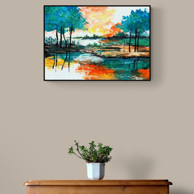 Beautiful Vibrant Colors Landscape Artwork Gallery Wrap (Creator Uploaded)