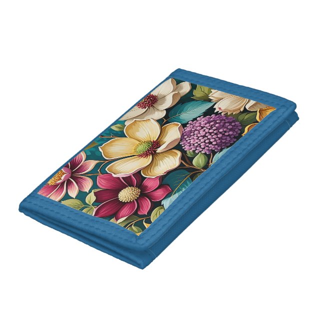 Beautiful Vibrant Flower Art Photo Wallet (Bottom)