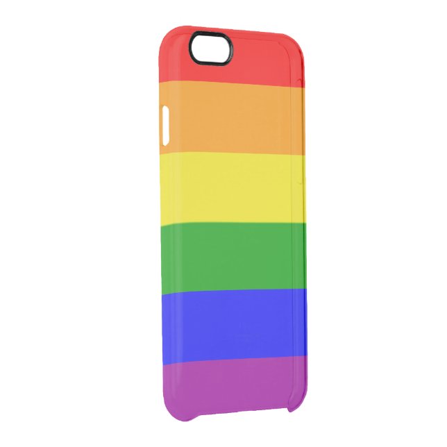 Beautiful Vibrant Rainbow Flag Uncommon iPhone Case (Back/Right)