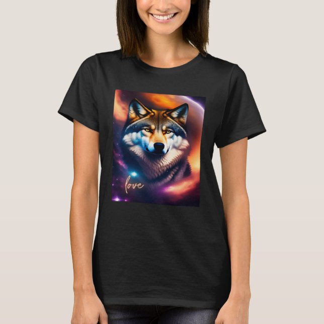 Beautiful Vibrant Wolf Nature s Beauty  4 T-Shirt (Front)