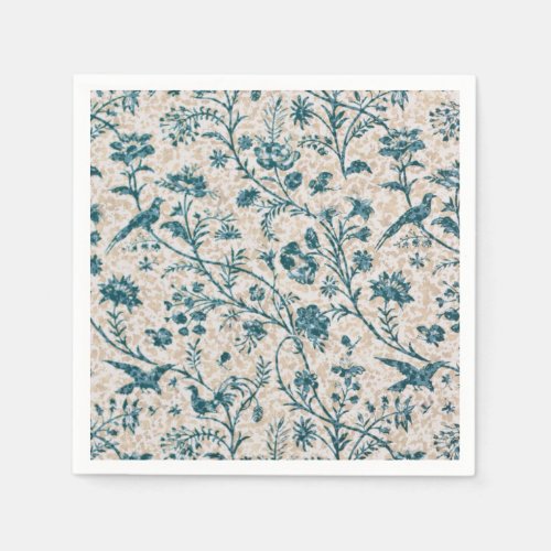 Beautiful Victorian Blue Birds Pattern Napkins