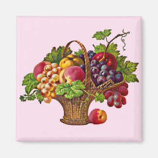 beautiful Victorian fruit basket Magnet
