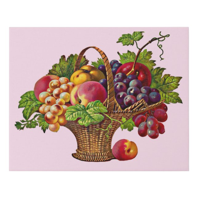 beautiful Victorian fruit basket print (Front)