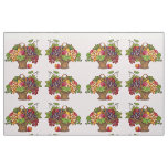 beautiful Victorian fruit basket print Fabric