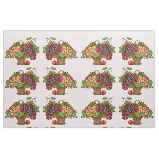 beautiful Victorian fruit basket print Fabric