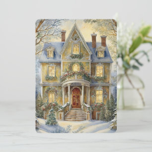 Beautiful Victorian Holiday Party Invitation