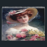 Beautiful Victorian Ladies Paintings  Calendar<br><div class="desc">Beautiful vintage art of lovely Victorian ladies.  Victorian Paintings  Calendar. On each month you can add the names of anyone having a Birthday,  Anniversary  or Wedding,  just add your information choose a font and color. Very cute.</div>