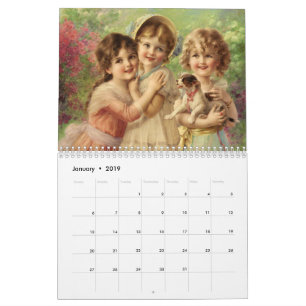Beautiful Victorian Ladies Paintings Calendar