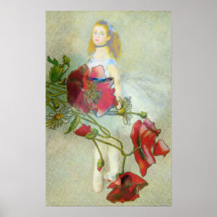 Beautiful Victorian Motif /Renoir Ballerina Poster