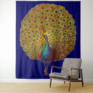 beautiful Victorian peacock print Tapestry