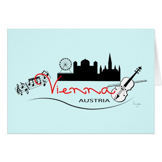 Beautiful Vienna, Austria Cards (Front Horizontal)