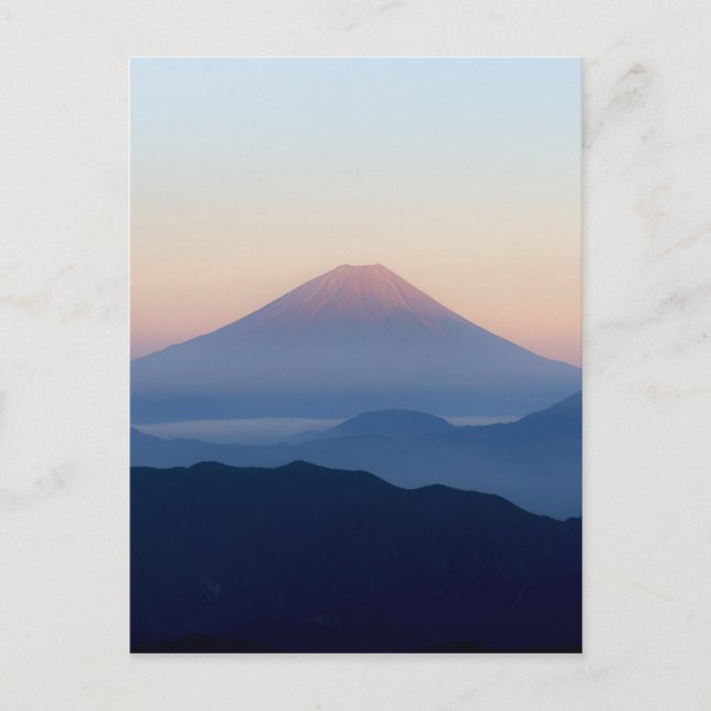 Beautiful view Mt. Fuji, Japan, Sunrise Postcard (Front)